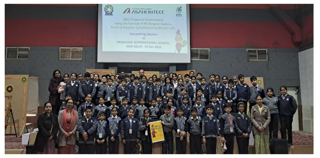 Storytelling Session on the concept of Mottainai in Arwachin International School, New Delhi